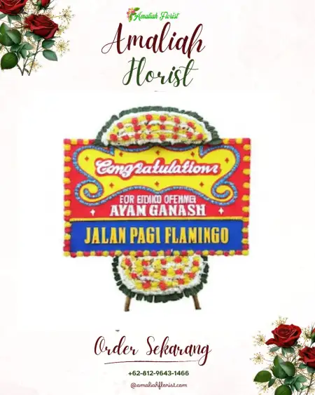 Sewa Papan Bunga Walian Satu
